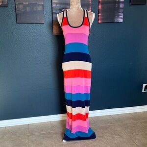 Trina Turk Vibrant Striped Maxi Dress